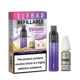 Elf Bar EV5000 Starter Kit & Elfliq Nic salts Disposable Vape Kit - Box of 5